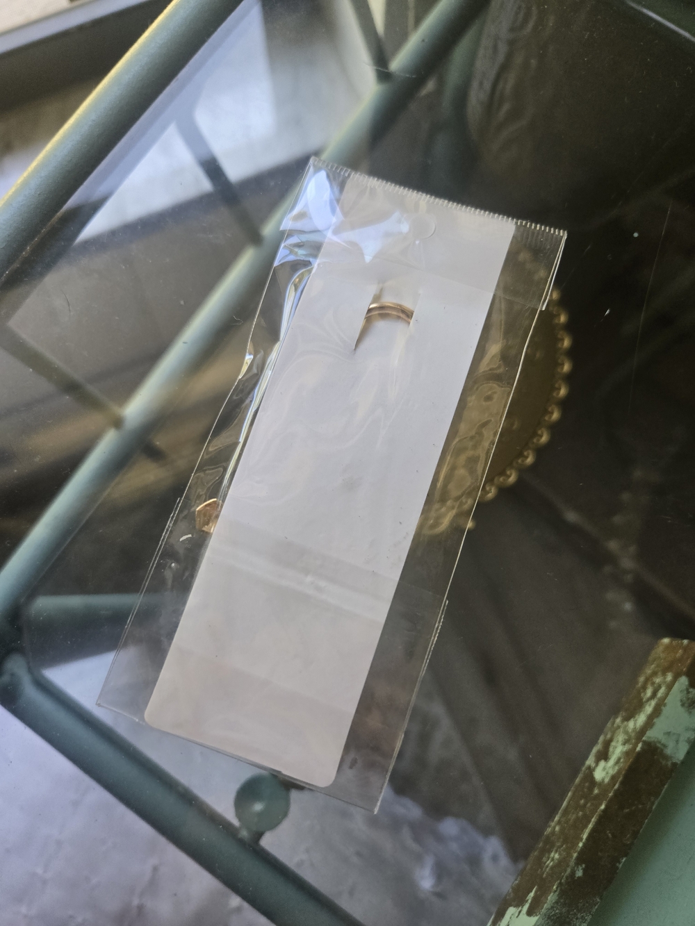 Gold Rhinestone Cross Keychain - Pastel - Picture 3 of 3